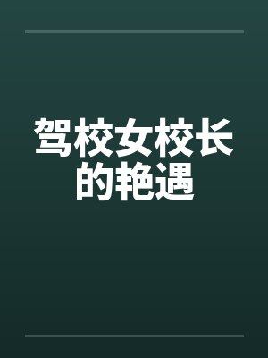 驾校女校长的艳遇封面